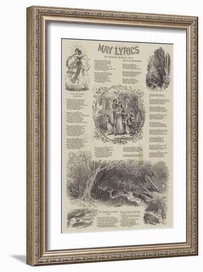 May Lyrics-Myles Birket Foster-Framed Premium Giclee Print