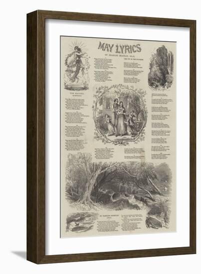 May Lyrics-Myles Birket Foster-Framed Premium Giclee Print