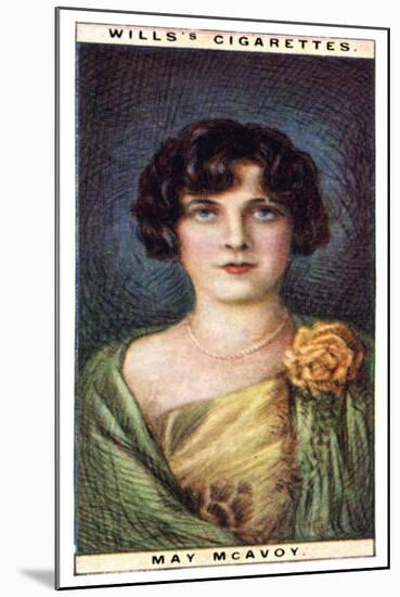 May Mcavoy (1899-198), American Actress, 1928-WD & HO Wills-Mounted Giclee Print