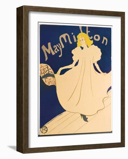 May Milton, 1895 (Colour Litho)-Henri de Toulouse-Lautrec-Framed Giclee Print