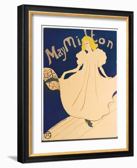 May Milton, 1895 (Colour Litho)-Henri de Toulouse-Lautrec-Framed Giclee Print