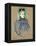 May Milton Portrait (1895)-TOULOUSE LAUTREC-Framed Premier Image Canvas