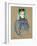 May Milton Portrait (1895)-TOULOUSE LAUTREC-Framed Giclee Print