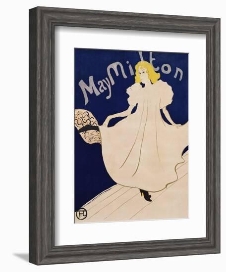 May Milton-Henri de Toulouse-Lautrec-Framed Giclee Print