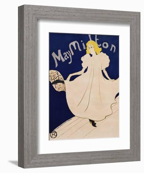 May Milton-Henri de Toulouse-Lautrec-Framed Giclee Print