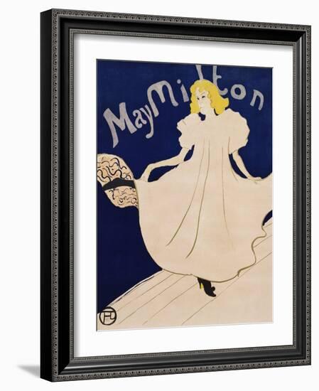 May Milton-Henri de Toulouse-Lautrec-Framed Giclee Print