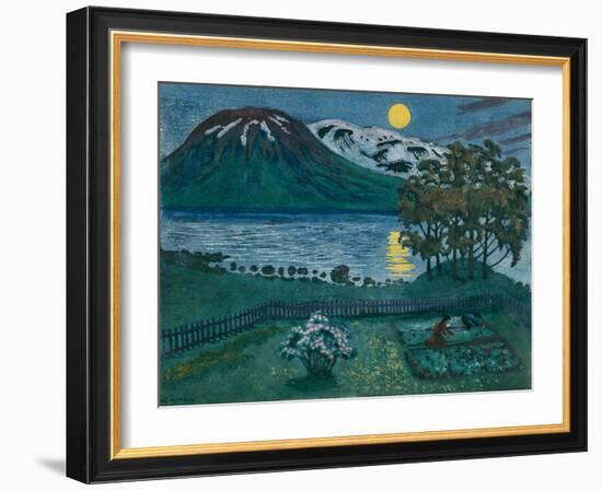 May moon, 1908-Nikolai Astrup-Framed Giclee Print