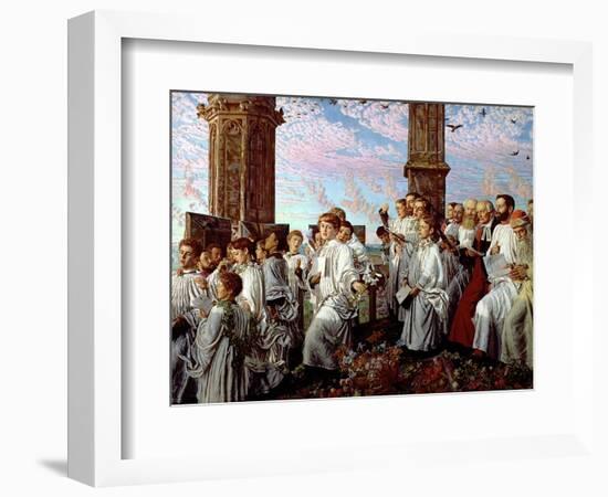 May Morning on Magdalen Tower-William Holman Hunt-Framed Giclee Print