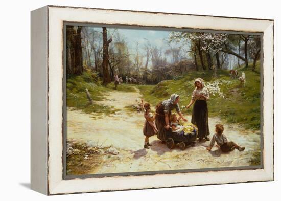 May (Oil on Canvas)-Frederick Morgan-Framed Premier Image Canvas