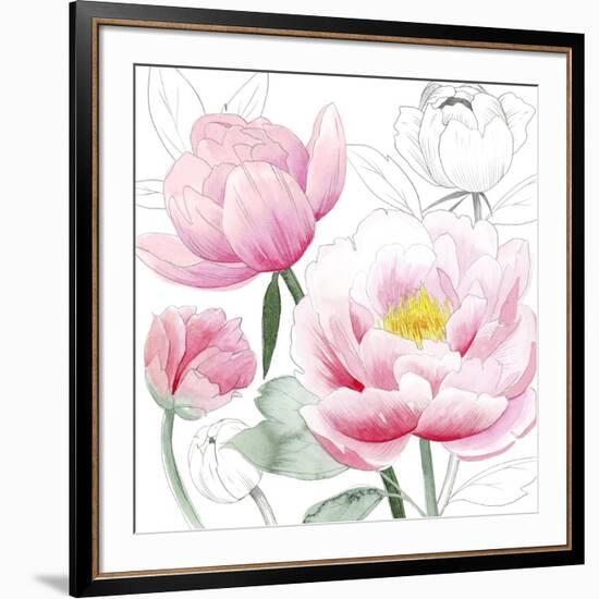 May Peonies I-Grace Popp-Framed Art Print