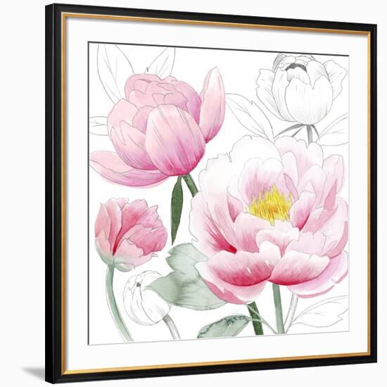 May Peonies I-Grace Popp-Framed Art Print