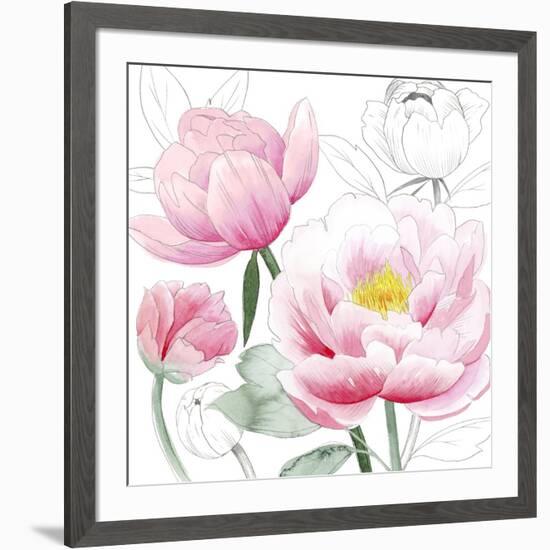 May Peonies I-Grace Popp-Framed Art Print