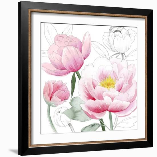 May Peonies I-Grace Popp-Framed Art Print