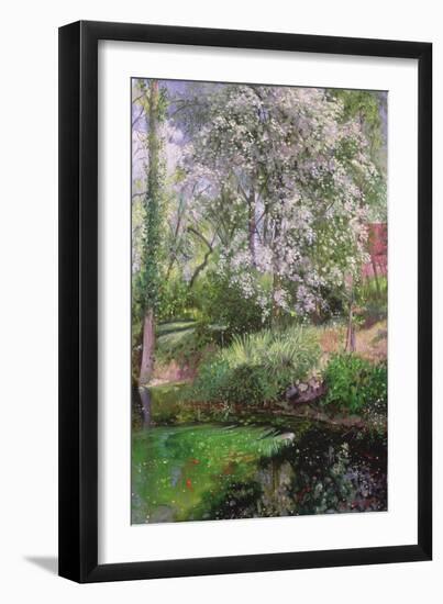 May Petals on the Moat Edge-Timothy Easton-Framed Giclee Print