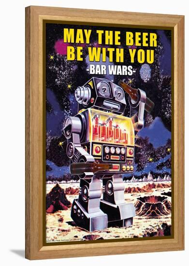 May the Beer be with You-null-Framed Stretched Canvas