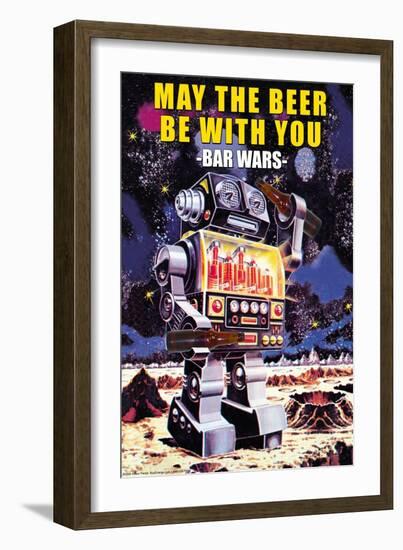 May the Beer be with You-null-Framed Premium Giclee Print