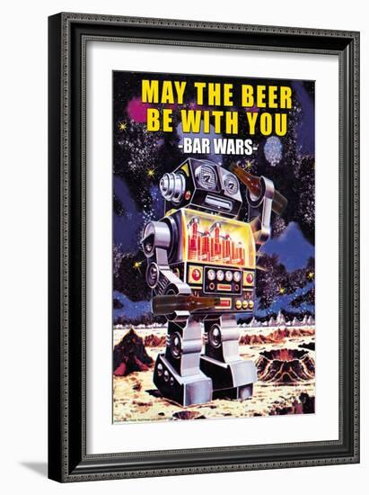 May the Beer be with You-null-Framed Art Print