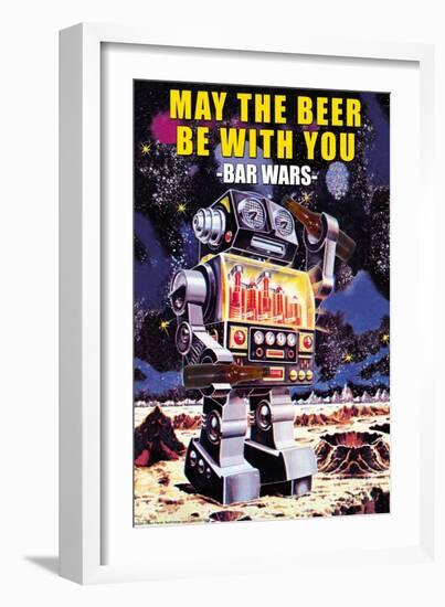 May the Beer be with You-null-Framed Art Print