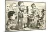 May the Best Man Win! Uncle Sam Reviewing the Army of Candidates, 1864-Thomas Nast-Mounted Giclee Print