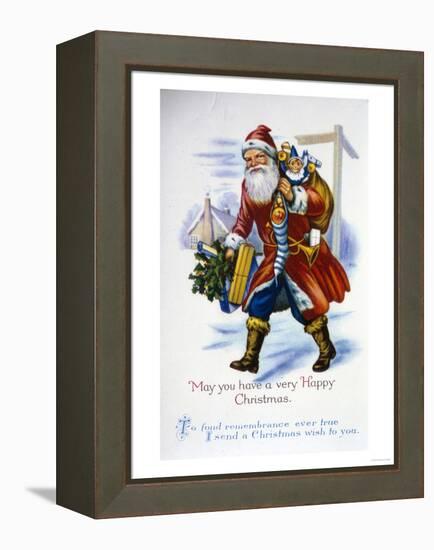 May You Have a Happy Christmas-null-Framed Premier Image Canvas