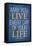 May You Live Every Day of Your Life-null-Framed Stretched Canvas