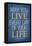 May You Live Every Day of Your Life-null-Framed Stretched Canvas