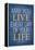 May You Live Every Day of Your Life-null-Framed Stretched Canvas