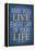 May You Live Every Day of Your Life-null-Framed Stretched Canvas