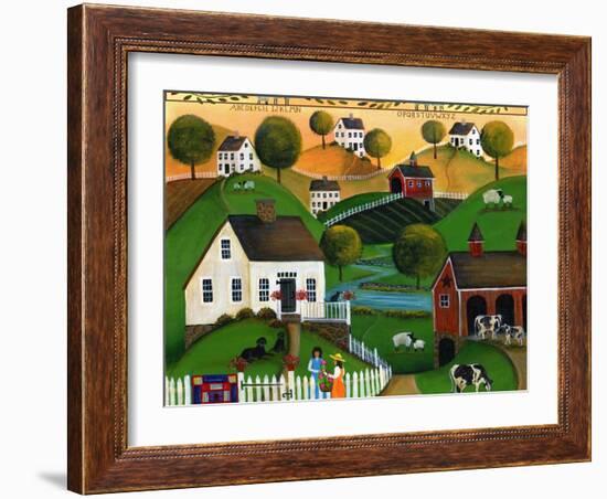 May Your Home Be Blessed with Many Friends Lang 2018-Cheryl Bartley-Framed Giclee Print