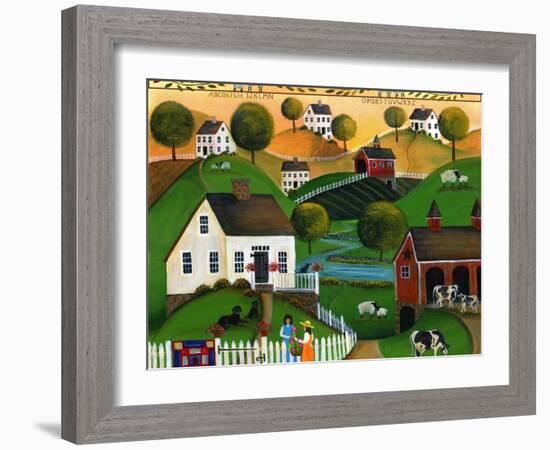 May Your Home Be Blessed with Many Friends Lang 2018-Cheryl Bartley-Framed Premium Giclee Print