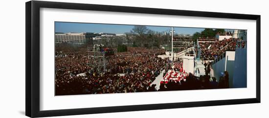 Maya Angelou Delivers Poem on Bill Clinton's Inauguration Day January 20, 1993 in Washington, Dc-null-Framed Photographic Print