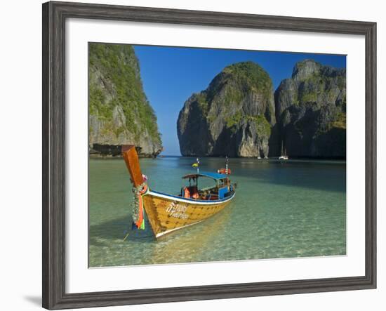 Maya Bay, Kho Phi Phi Leh, Krabi Province, Thailand, Southeast Asia, Asia-Ben Pipe-Framed Photographic Print