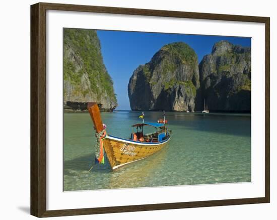 Maya Bay, Kho Phi Phi Leh, Krabi Province, Thailand, Southeast Asia, Asia-Ben Pipe-Framed Photographic Print