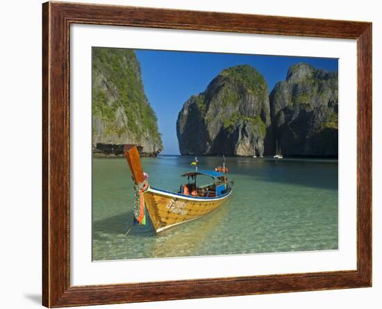 Maya Bay, Kho Phi Phi Leh, Krabi Province, Thailand, Southeast Asia, Asia-Ben Pipe-Framed Photographic Print