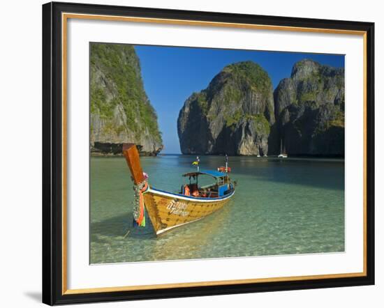 Maya Bay, Kho Phi Phi Leh, Krabi Province, Thailand, Southeast Asia, Asia-Ben Pipe-Framed Photographic Print