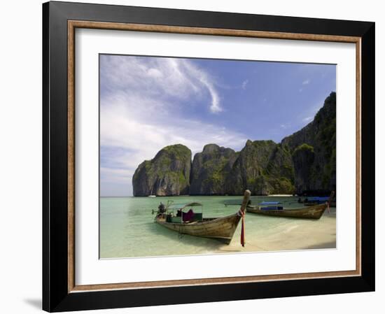 Maya Bay, Phi Phi Lay Island, Thailand, Southeast Asia-Sergio Pitamitz-Framed Photographic Print