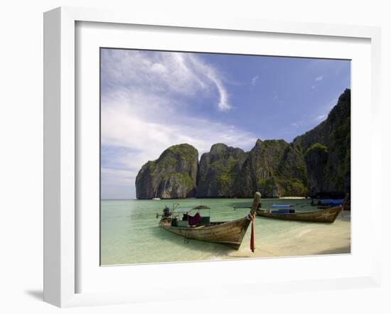 Maya Bay, Phi Phi Lay Island, Thailand, Southeast Asia-Sergio Pitamitz-Framed Photographic Print