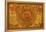 Maya Calendar On Ancient Parchment-frenta-Framed Stretched Canvas