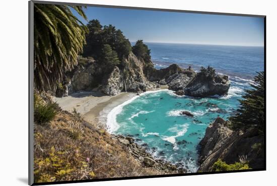 Maya Falls and Ocean, Julia Pfeiffer Burns SP, Big Sur, California-Sheila Haddad-Mounted Photographic Print