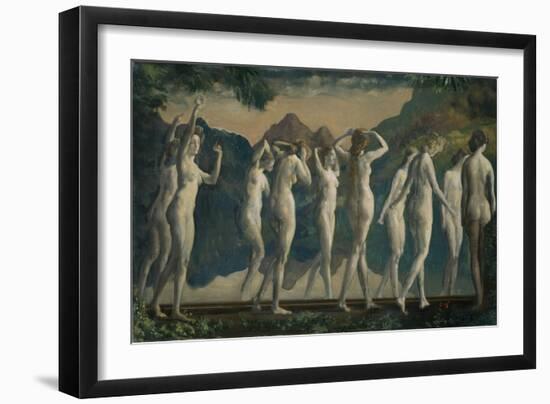 Maya, Mirror of Illusions, C.1910-Arthur Bowen Davies-Framed Giclee Print