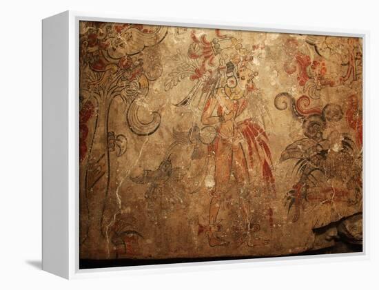 Maya Murals, Maya, San Bartolo, Guatemala-Kenneth Garrett-Framed Premier Image Canvas