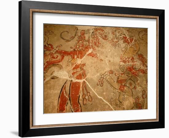 Maya Murals, Maya, San Bartolo, Guatemala-Kenneth Garrett-Framed Photographic Print