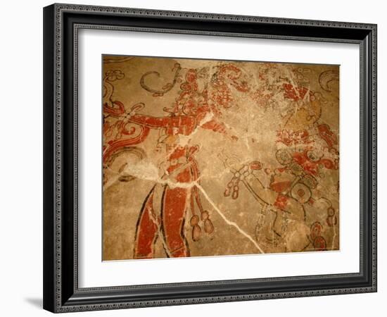 Maya Murals, Maya, San Bartolo, Guatemala-Kenneth Garrett-Framed Photographic Print