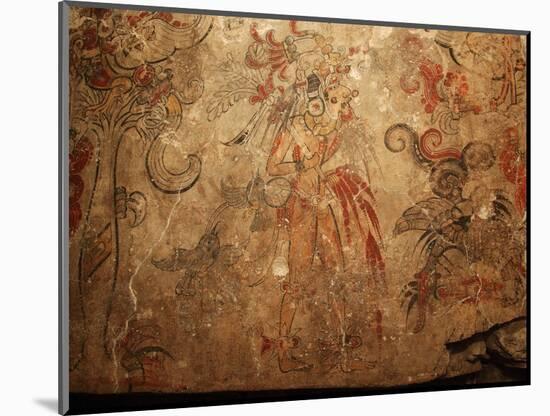 Maya Murals, Maya, San Bartolo, Guatemala-Kenneth Garrett-Mounted Photographic Print