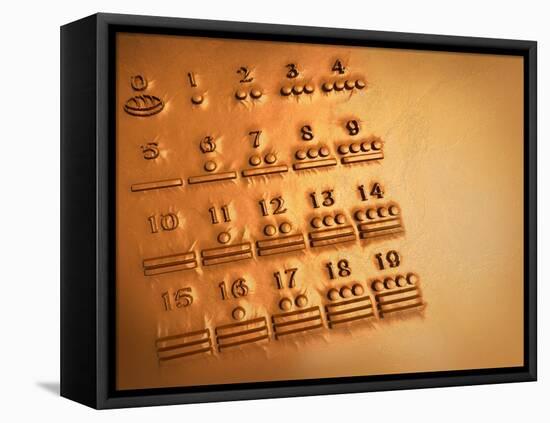 Maya Numerals, Artwork-Victor Habbick-Framed Premier Image Canvas