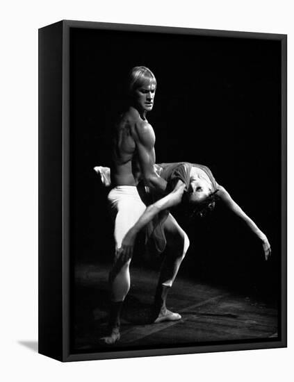 Maya Plisetskaya and Alexander Godunov in the Ballet the Death of the Rose by Gustav Mahler, 1974-null-Framed Premier Image Canvas