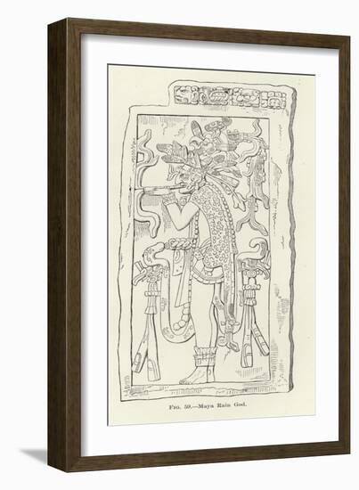 Maya Rain God-null-Framed Giclee Print