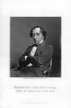 Benjamin Disraeli, 1st Earl of Beaconsfield, English Statesman and Literary Figure-Mayall-Framed Giclee Print