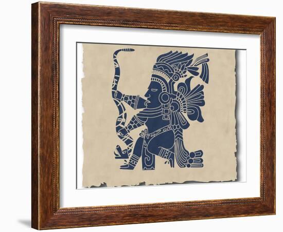 Mayan And Inca Tribal-sdmix-Framed Art Print