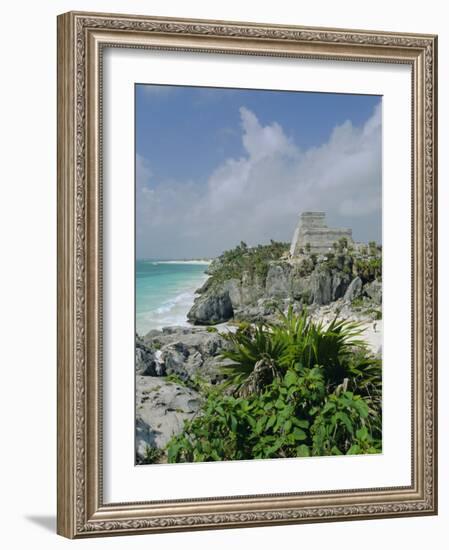 Mayan Archaeological Site, Tulum, Yucatan, Mexico, Central America-John Miller-Framed Photographic Print